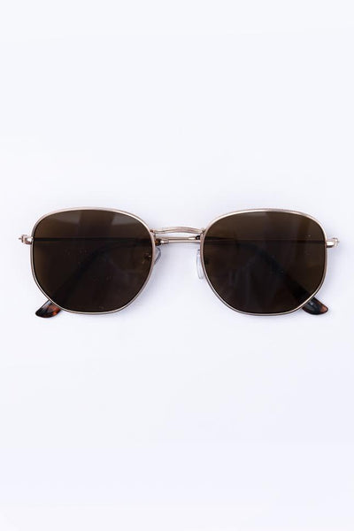 Happiness On A Highway Brown Sunglasses