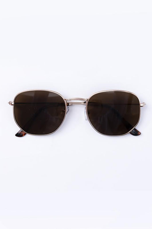 Happiness On A Highway Brown Sunglasses