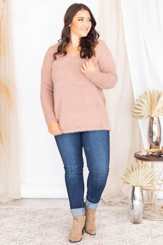 You'll Be There For Me Mocha Sweater FINAL SALE