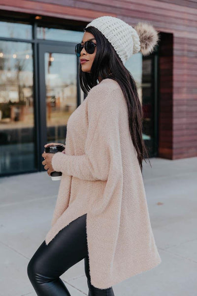 Uncomplicate My Life Taupe Pullover