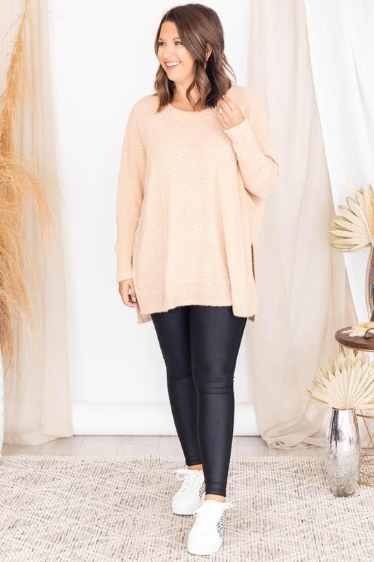 Uncomplicate My Life Taupe Pullover
