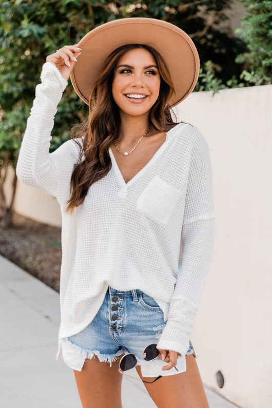 Always Loving You Most White Blouse