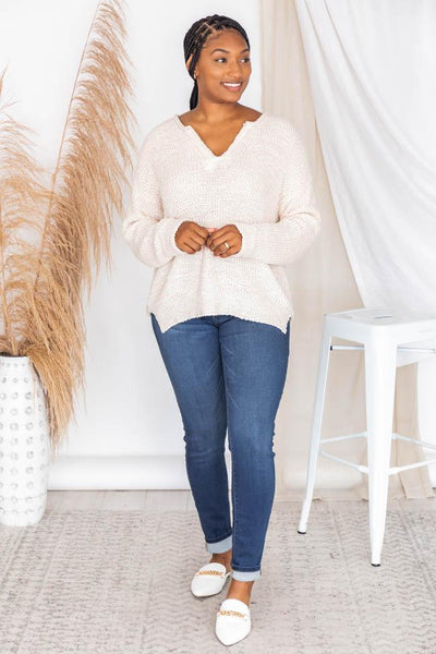 This Time Around Sweater Taupe