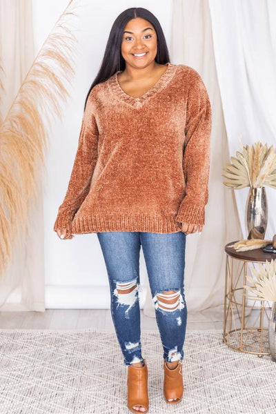Without A Doubt Brown Sweater FINAL SALE