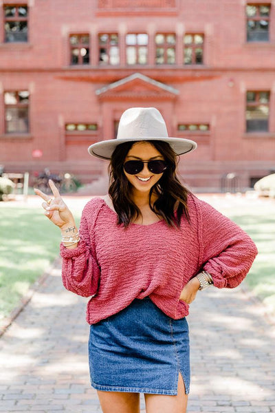 LIVING MY BEST STYLE X PINK LILY Park Street Popcorn Pullover
