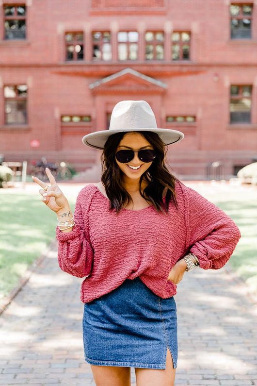 LIVING MY BEST STYLE X PINK LILY Park Street Popcorn Pullover