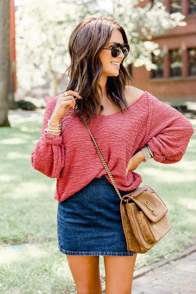 LIVING MY BEST STYLE X PINK LILY Park Street Popcorn Pullover