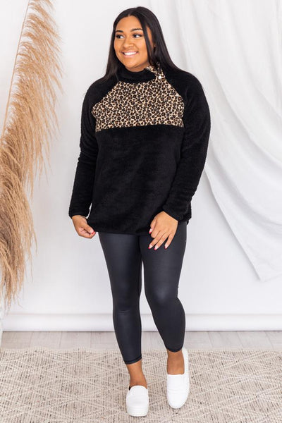 Season Of Love Leopard/Black Pullover