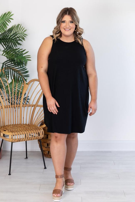 Unbreakable Love Ribbed Tank Black Dress