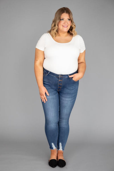 Gianna Distressed Medium Wash Jeans