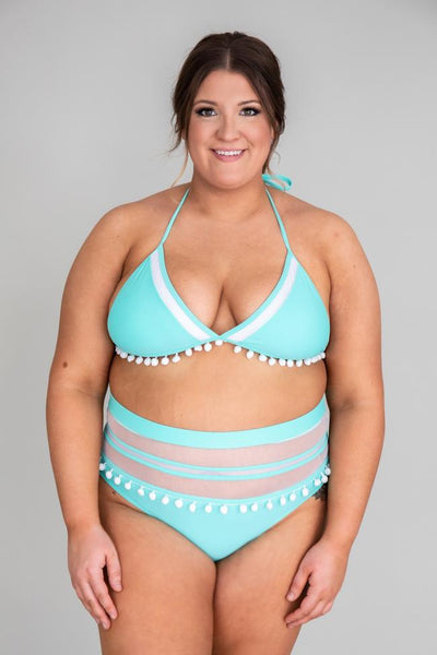 Sailing Through Paradise Mint Bikini Bottom