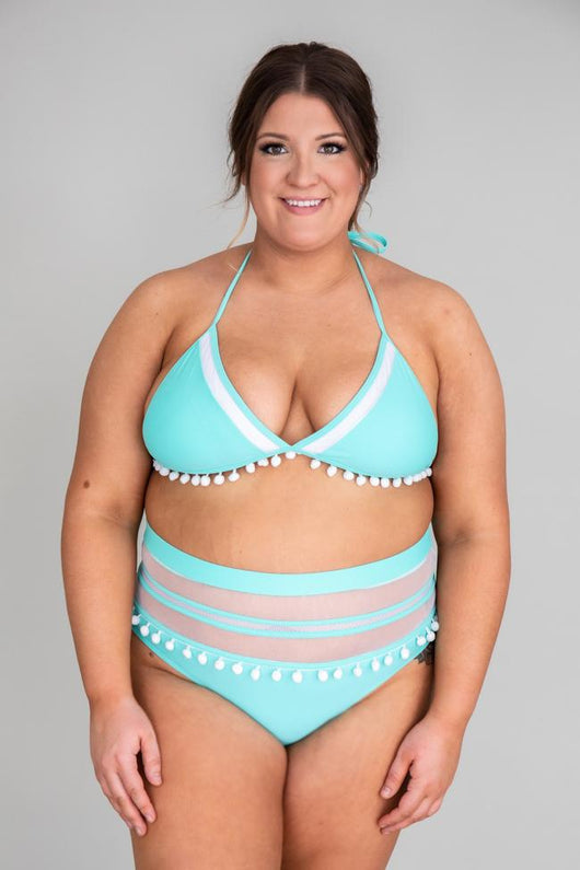 Sailing Through Paradise Mint Bikini Bottom