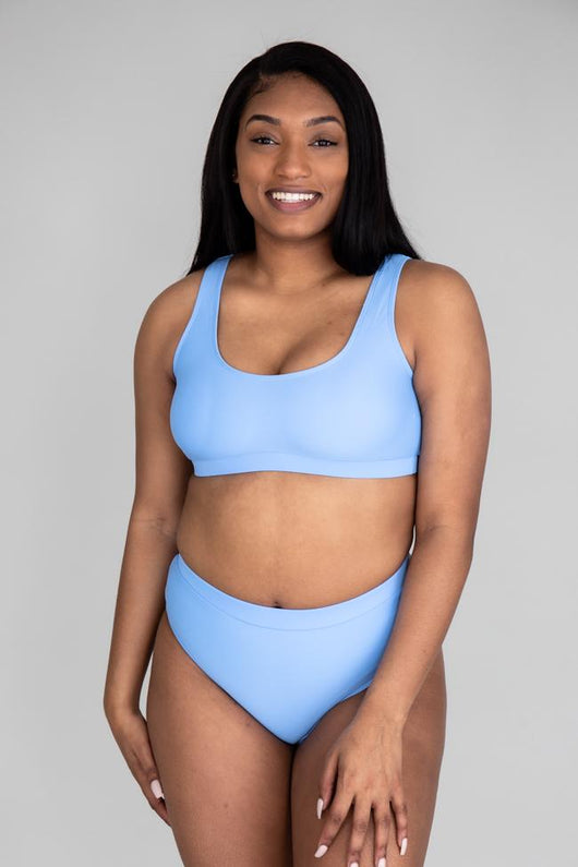 Brightest Days Blue Bikini Top