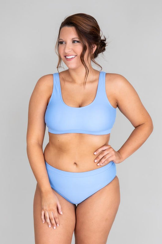Brightest Days Blue Bikini Top