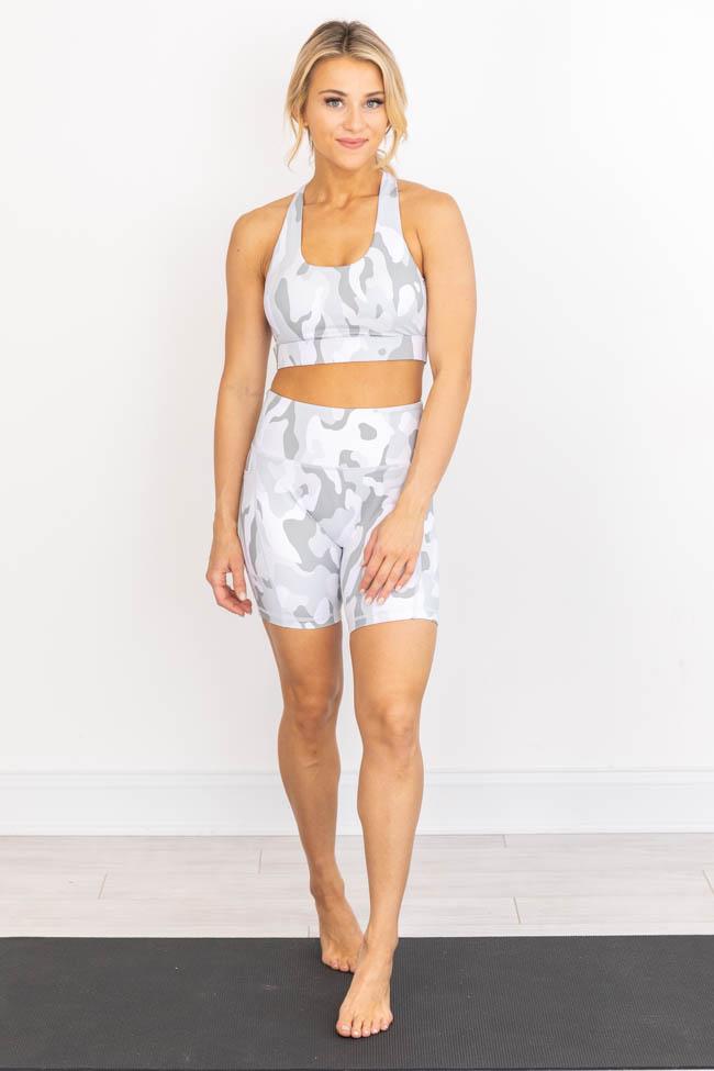 Running After You Camo Grey Biker Shorts FINAL SALE