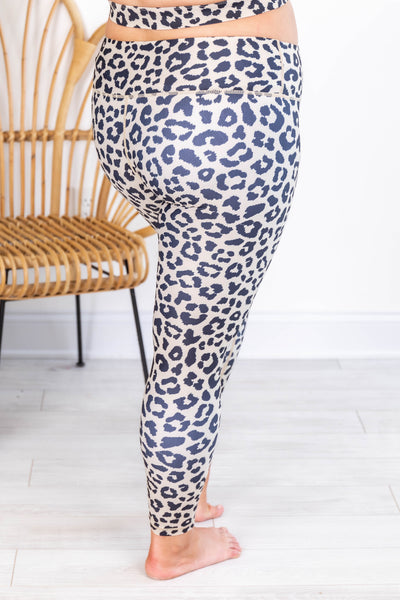 Running After You Animal Print Tan Leggings FINAL SALE