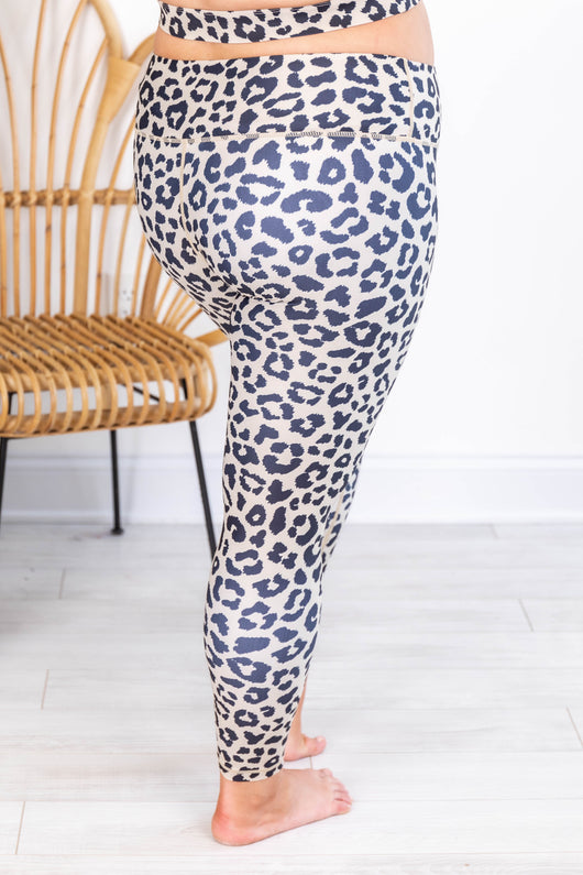 Running After You Animal Print Tan Leggings FINAL SALE