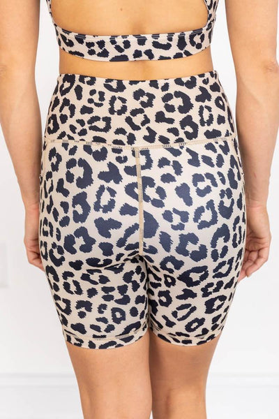 Running After You Animal Print Tan Biker shorts FINAL SALE