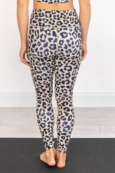 Running After You Animal Print Tan Leggings FINAL SALE