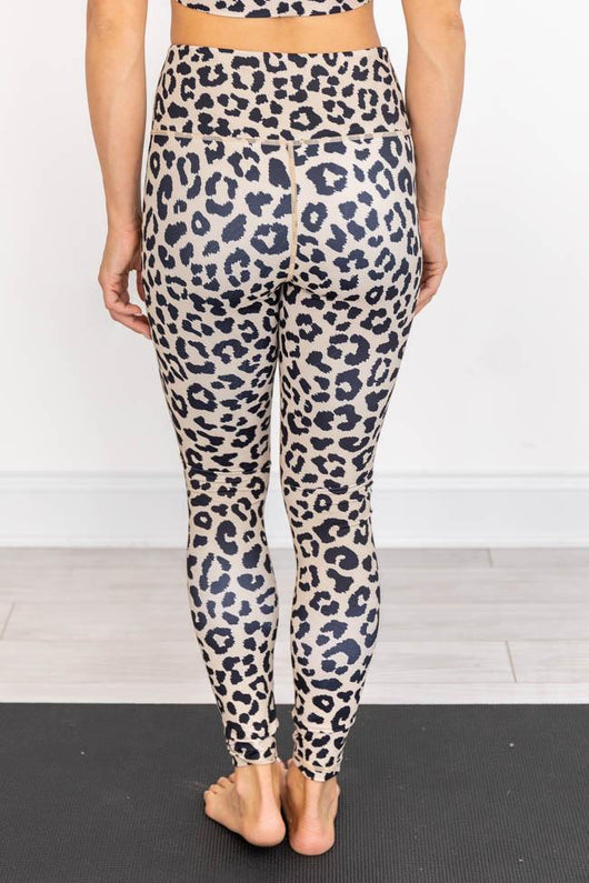 Running After You Animal Print Tan Leggings FINAL SALE