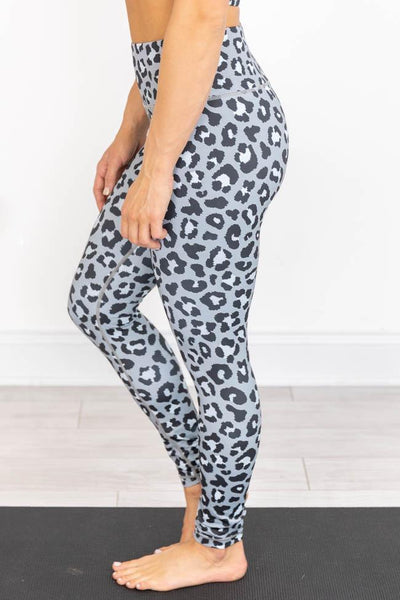 Running After You Animal Print Grey Leggings FINAL SALE