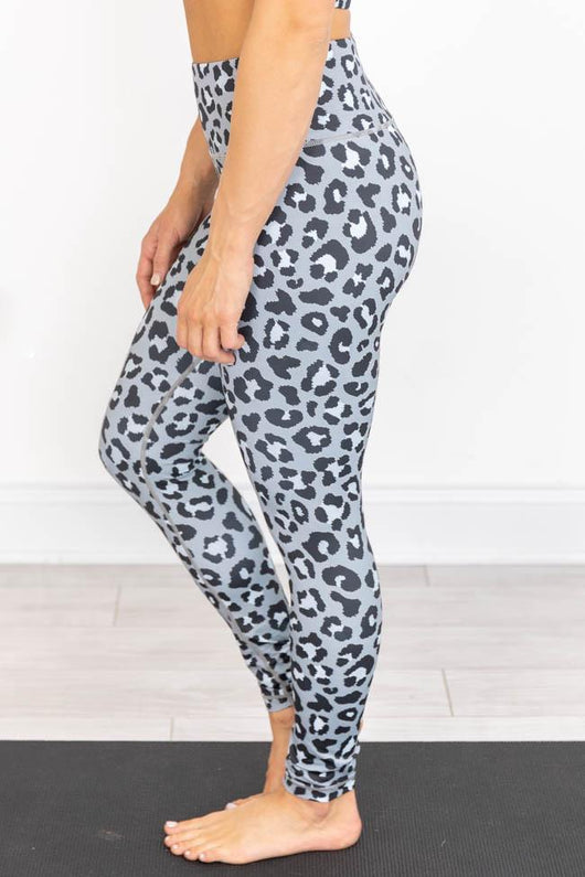 Running After You Animal Print Grey Leggings FINAL SALE