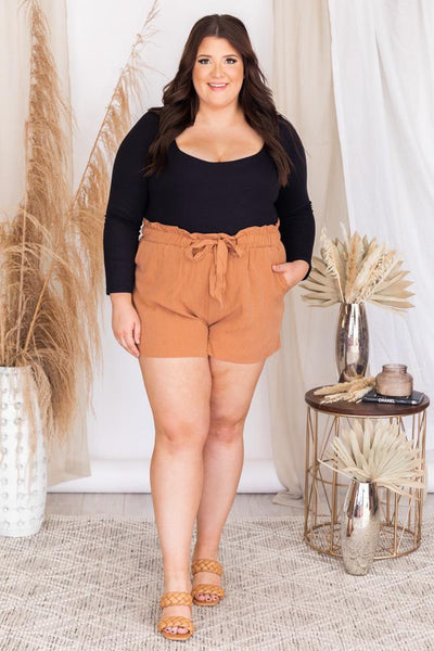 Coast To Coast Paperbag Brown Shorts