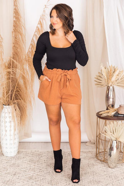 Coast To Coast Paperbag Brown Shorts