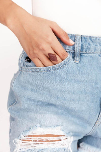 Going Far Mauve Stone Ring