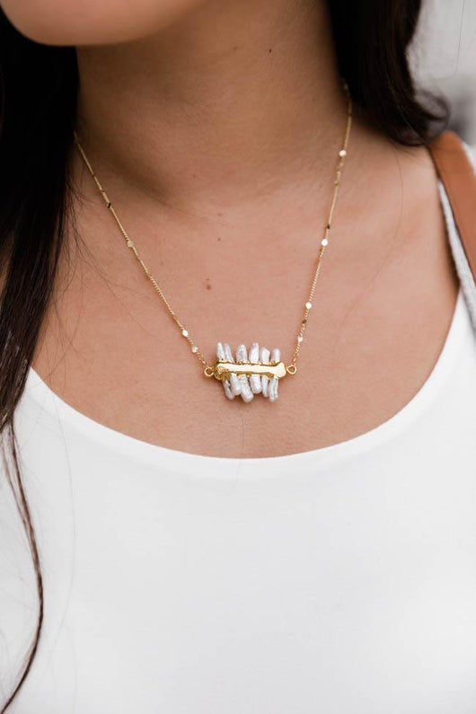 More Than Anything Pearl Gold Necklace