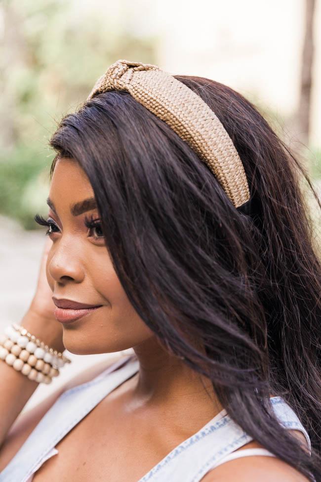 Endless Coastlines  Rattan Khaki Headband