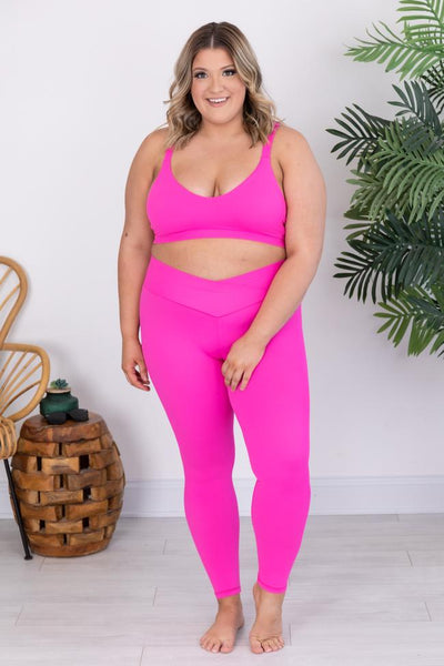 Back At It Again Hot Pink Leggings