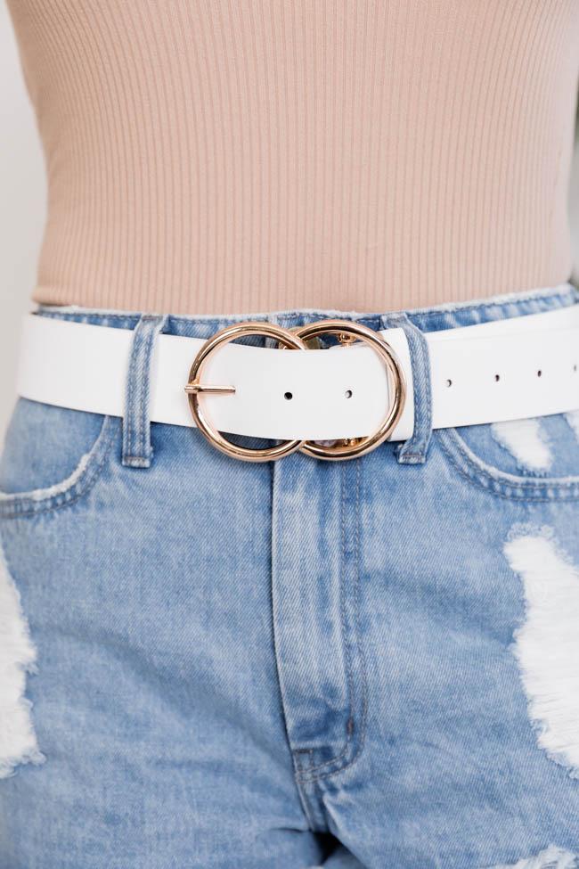 Count Your Blessings Circle White Belt