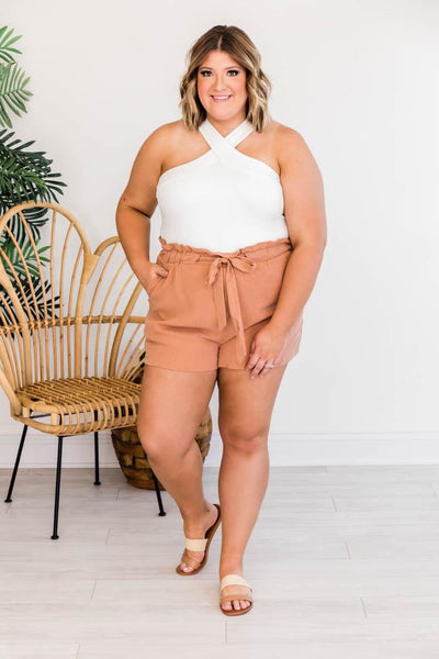 Careless Dreaming White Cross Front Bodysuit