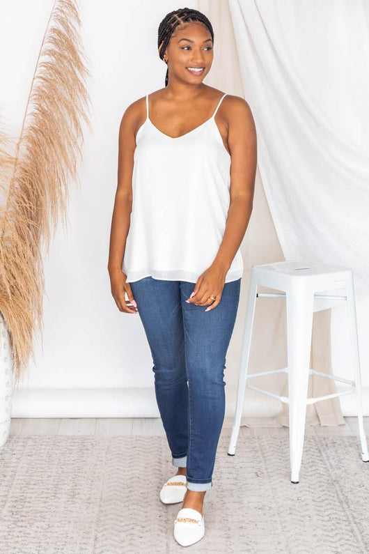 Getting Back Together Ivory Cami Tank