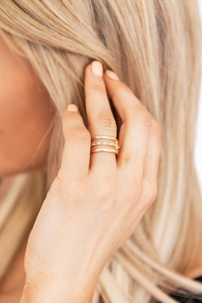 Last Decision 3 Band Gold/Diamond Ring
