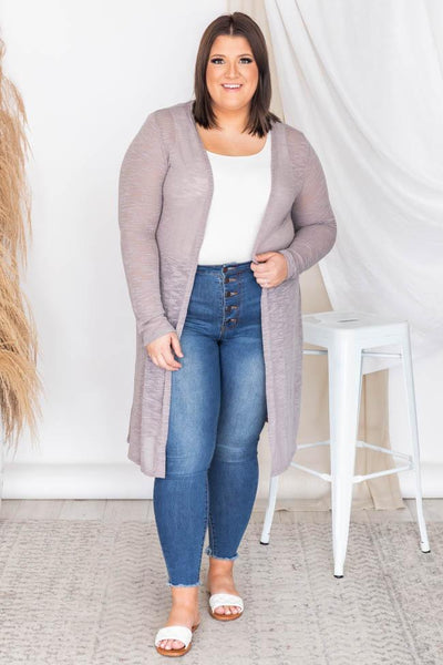 Your Every Move Mocha Lightweight Cardigan