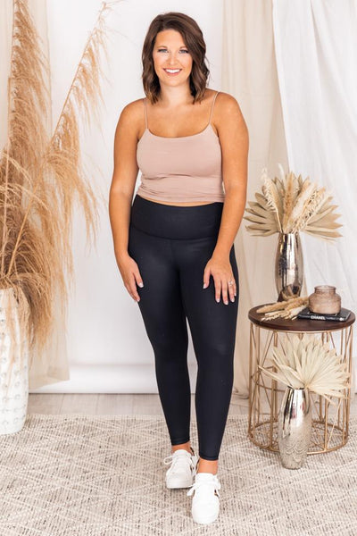 Album Of Memories Taupe Crop Tank