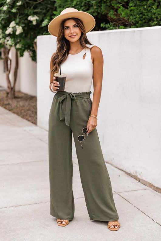 Epiphany Moment Olive Pants