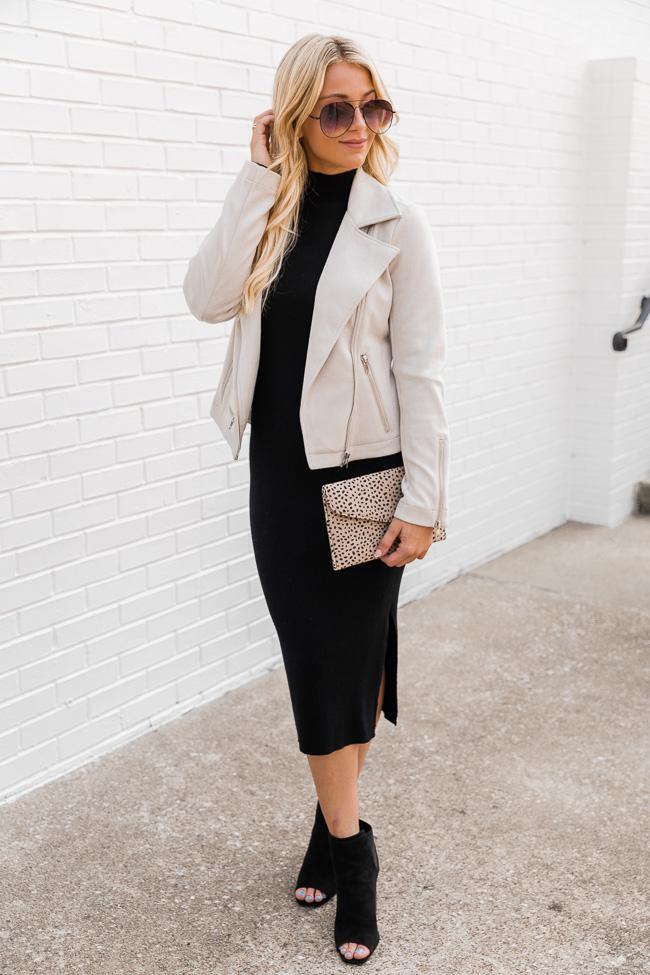 Late Nights Grey Suede Moto Jacket