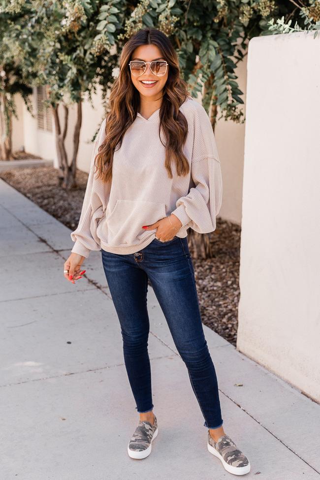 Stylish Splendor Oatmeal Hoodie