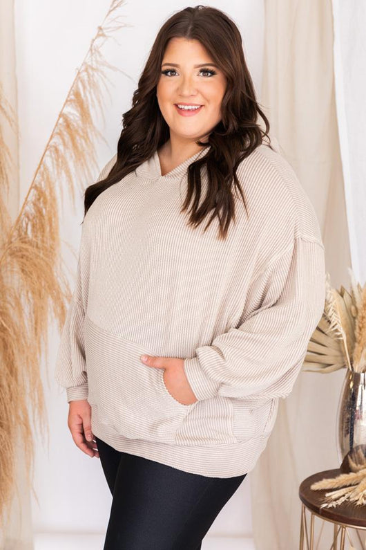 Stylish Splendor Oatmeal Hoodie