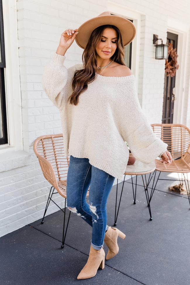 Good News Beige Sweater