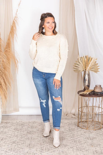 What You Seek Cream Sweater