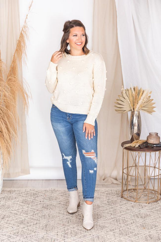 What You Seek Cream Sweater