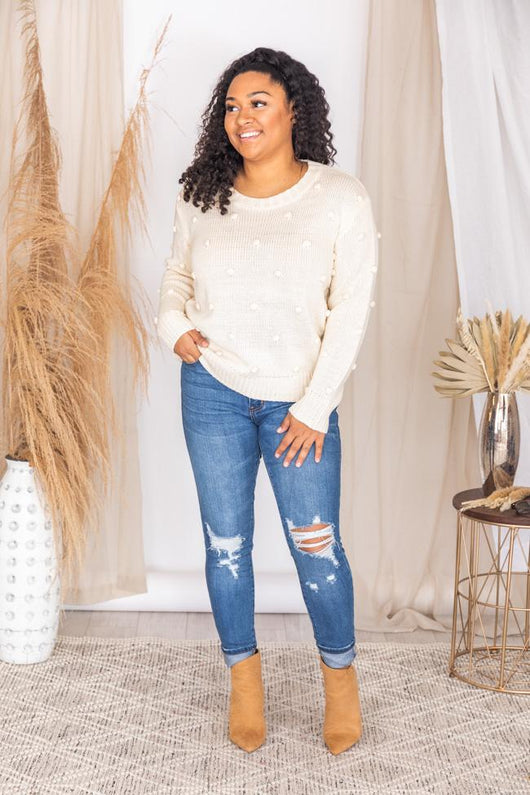 What You Seek Cream Sweater
