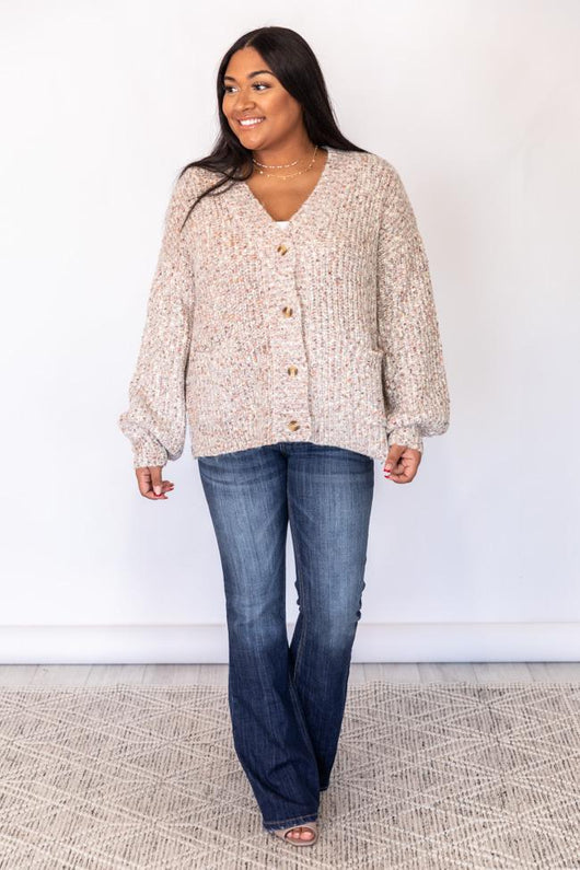 Darling Surprise Multi Cable Knit Cardigan FINAL SALE