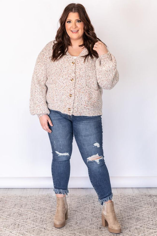 Darling Surprise Multi Cable Knit Cardigan FINAL SALE