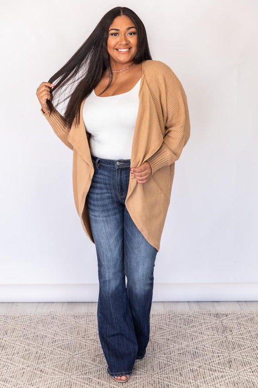 Make It Up Taupe Cardigan