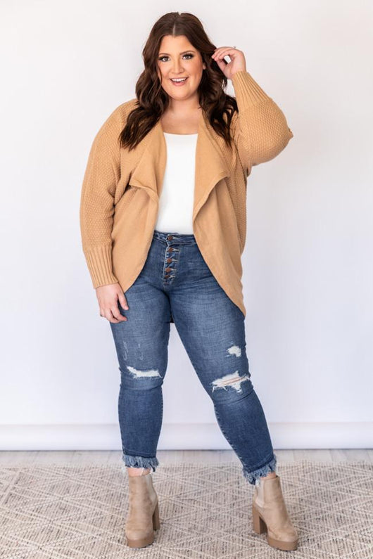 Make It Up Taupe Cardigan